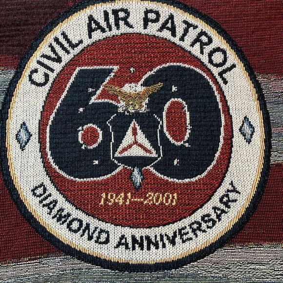Vintage Mill Street Civil Air Patrol 60Th Anniversary Throw - Picture 4 of 8